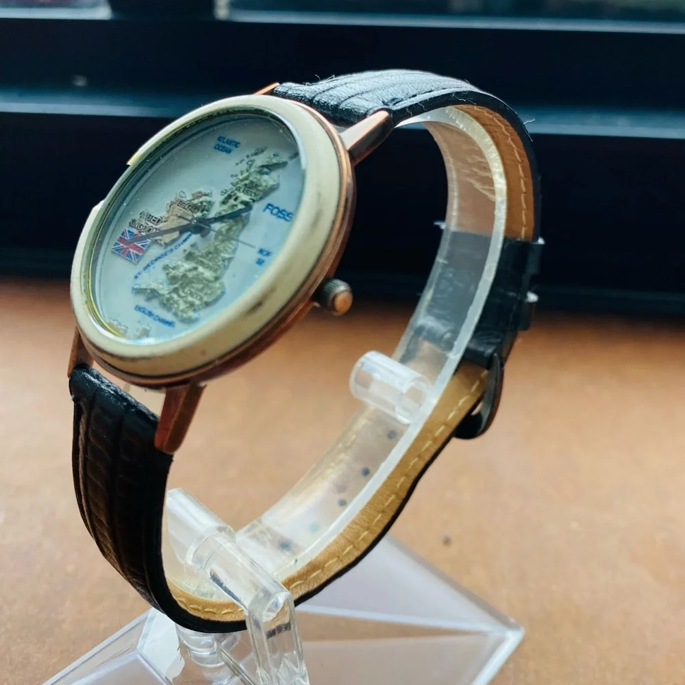 1995 RARE UNITED KINGDOM STONE MAP WATCH BW-6808